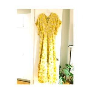 Rachel Comey Tendril Dress, Citron Begonia, Size 6